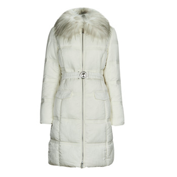 Guess MARISOL LONG BELTED JACKET Bianco