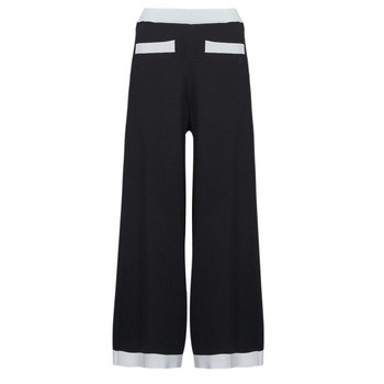 Abbigliamento Donna Pantaloni morbidi / Pantaloni alla zuava Karl Lagerfeld CLASSIC KNIT PANTS Nero / Bianco