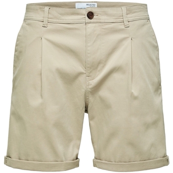 Abbigliamento Uomo Shorts / Bermuda Selected Noos Comfort-Gabriel - Pure Cashmere Beige