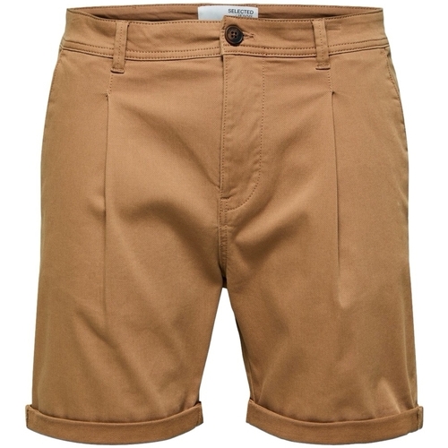 Abbigliamento Uomo Shorts / Bermuda Selected Noos Comfort-Gabriel - Toasted Coconut Marrone