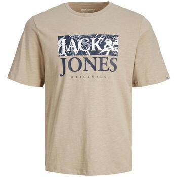 Abbigliamento Uomo T-shirt maniche corte Jack & Jones  Beige