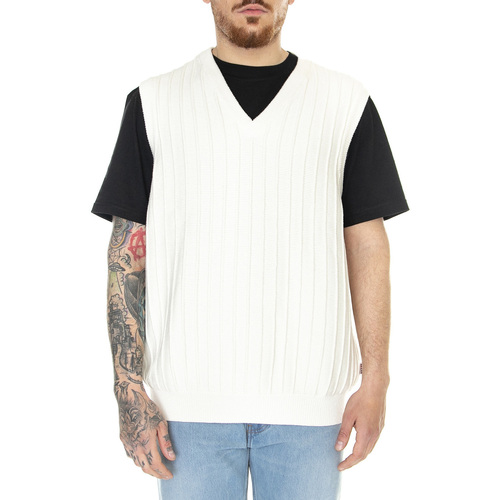 Abbigliamento Uomo Maglioni Guess? Go Jaxon Sweater Vest Off White Bianco