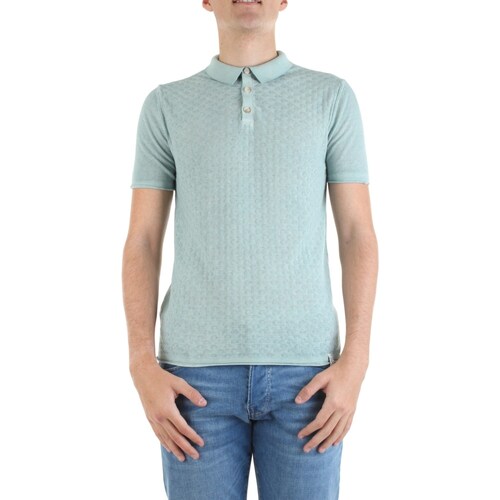 Abbigliamento Uomo T-shirt maniche corte Bicolore GM16 Blu