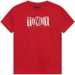 Abbigliamento Bambino T-shirt maniche corte Tommy Hilfiger  Rosso