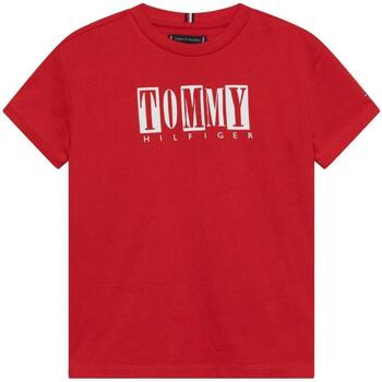 Abbigliamento Bambino T-shirt maniche corte Tommy Hilfiger  Rosso