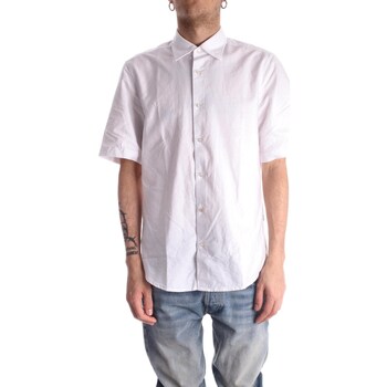 Abbigliamento Uomo Camicie maniche corte BOSS 50489351 Bianco