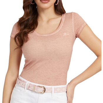 Abbigliamento Donna T-shirt maniche corte Guess G-W2GI52K9SN1 Rosa