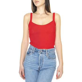Abbigliamento Donna Top / T-shirt senza maniche Wild Pony Top de Tirantes en Canalé Rojo Rosso
