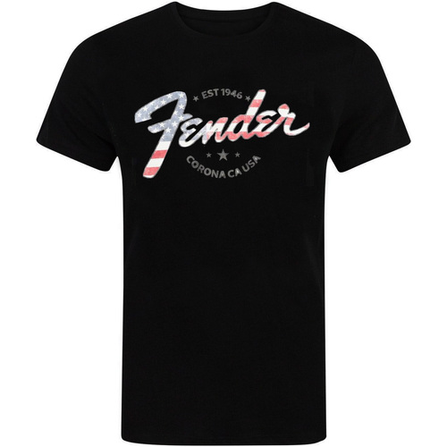 Abbigliamento Uomo T-shirts a maniche lunghe Fender TV515 Nero