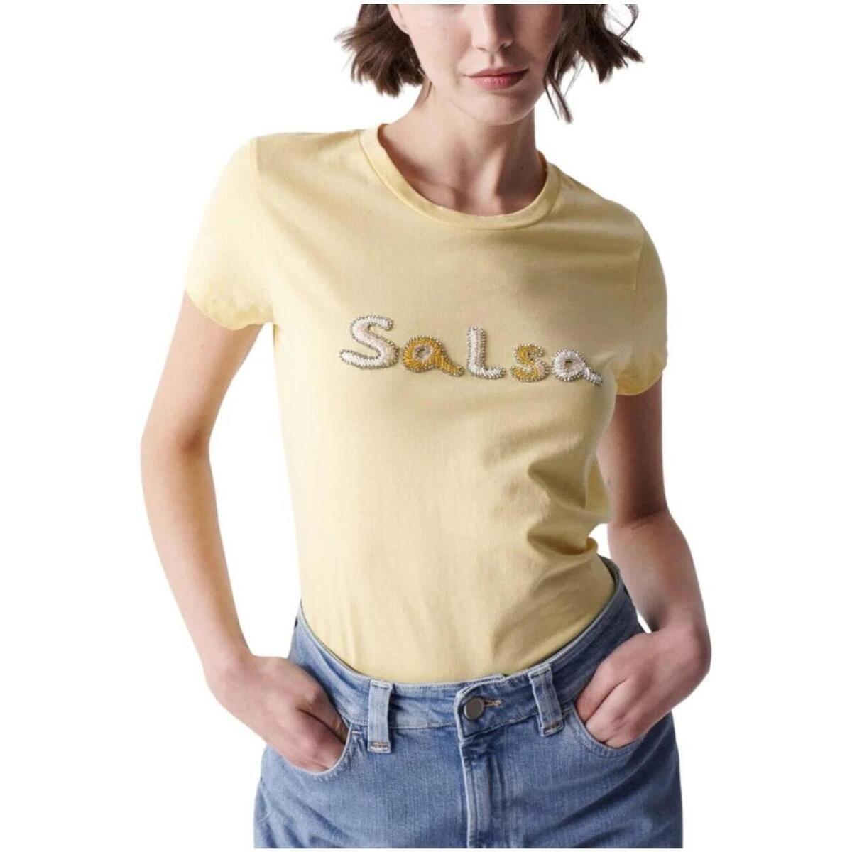 Abbigliamento Donna T-shirt maniche corte Salsa  Giallo