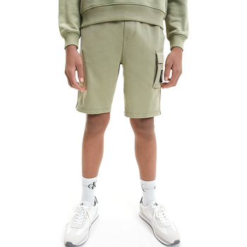 Abbigliamento Unisex bambino Shorts / Bermuda Calvin Klein Jeans IB0IB01182-PLU Verde
