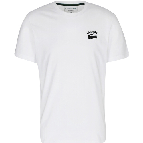 Abbigliamento Uomo T-shirt maniche corte Lacoste TH9665-001 Bianco