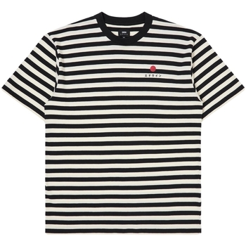Abbigliamento Uomo T-shirt & Polo Edwin Basic Stripe T-Shirt - Black/White Multicolore