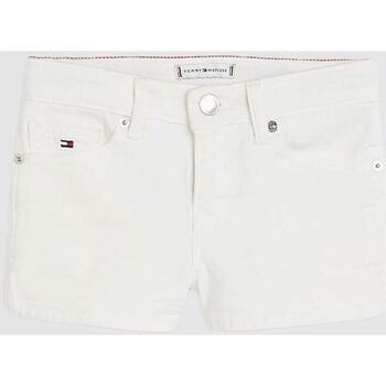 Abbigliamento Bambina Shorts / Bermuda Tommy Hilfiger KG0KG07243 NORA-ICH SAILWHITE Bianco