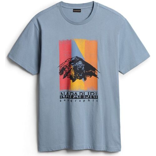 Abbigliamento T-shirt & Polo Napapijri S-BOLIVAR NP0A4H28-B2B BLUE FADED Blu