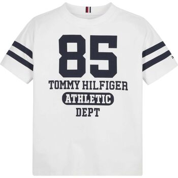 Abbigliamento Unisex bambino T-shirt & Polo Tommy Hilfiger KB0KB08023-YBR WHITE Bianco