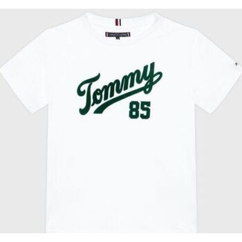 Abbigliamento Unisex bambino T-shirt & Polo Tommy Hilfiger KB0KB08032-YBR WHITE Bianco