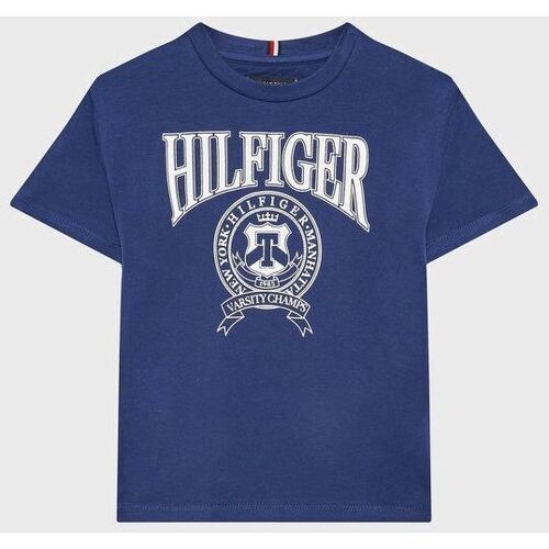 Abbigliamento Unisex bambino T-shirt & Polo Tommy Hilfiger KB0KB08038-C88 PILOT BLUE Blu