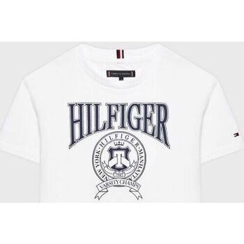 Abbigliamento Unisex bambino T-shirt & Polo Tommy Hilfiger KB0KB08038-YBR WHITE Bianco