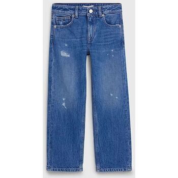 Abbigliamento Bambina Jeans Tommy Hilfiger KG0KG07005 GIRLFRIEND-1A7 VIOLETBLUEDETR. Blu