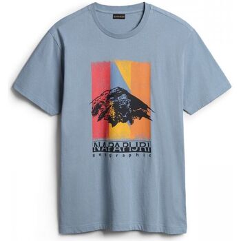 Abbigliamento T-shirt & Polo Napapijri S-BOLIVAR NP0A4H28-B2B BLUE FADED Blu