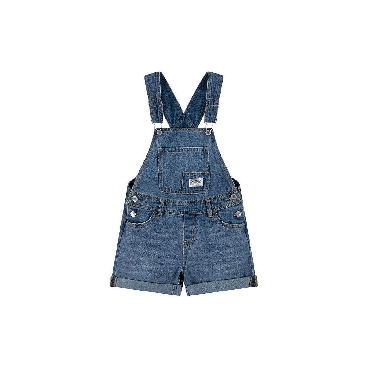 Abbigliamento Bambina Tuta jumpsuit / Salopette Levi's 4EH030 SHORTALLS-M8Q KEEP THE CHANGE Blu