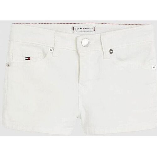 Abbigliamento Bambina Shorts / Bermuda Tommy Hilfiger KG0KG07243 NORA-ICH SAILWHITE Bianco