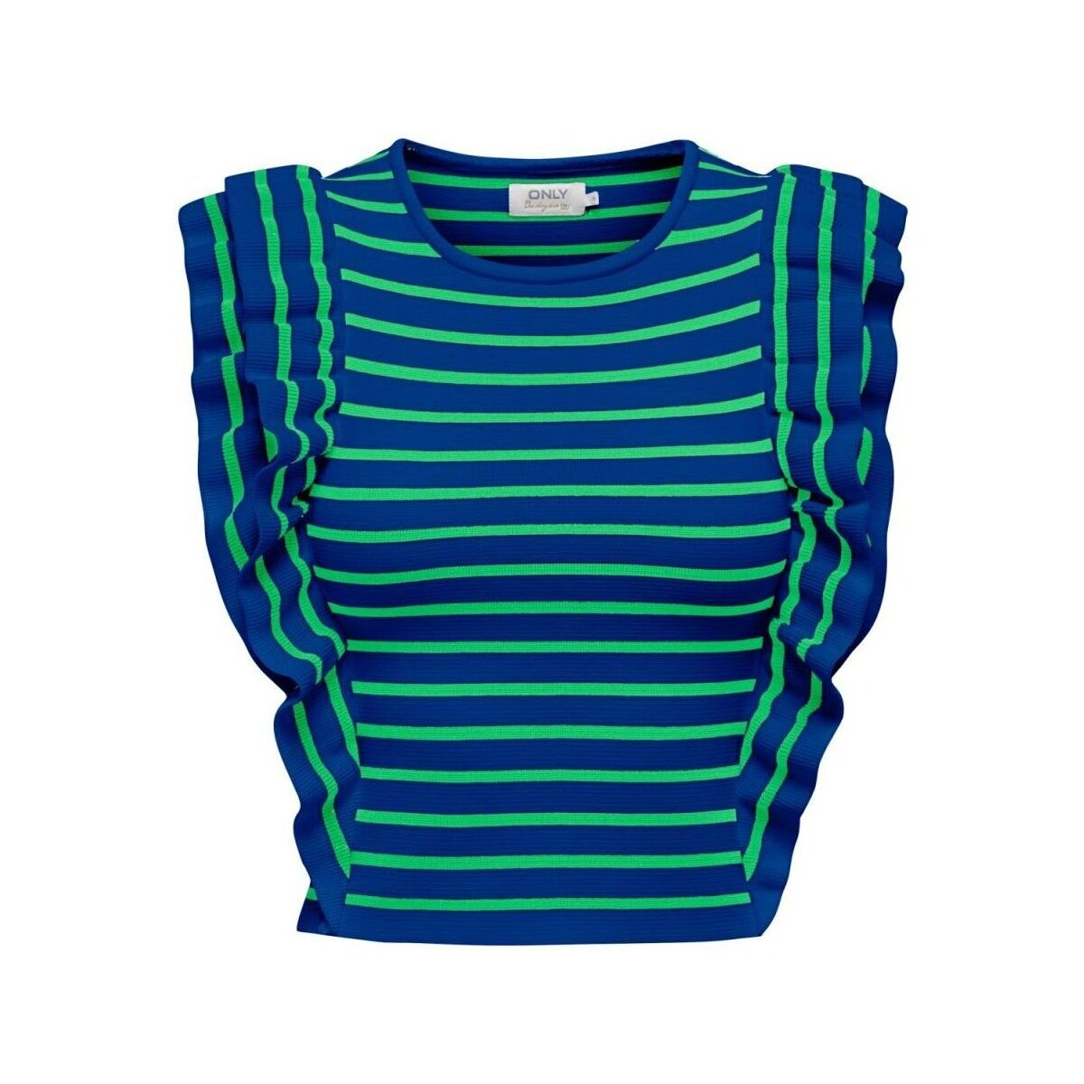 Abbigliamento Donna Top / T-shirt senza maniche Only 15291126 SANDY-SURF THE WEB Blu