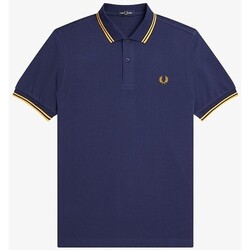 Abbigliamento Uomo T-shirt & Polo Fred Perry - POLO CON PROFILI  1 COLORE Blu