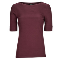Abbigliamento Donna T-shirts a maniche lunghe Lauren Ralph Lauren JUDY ELBOW Bordeaux