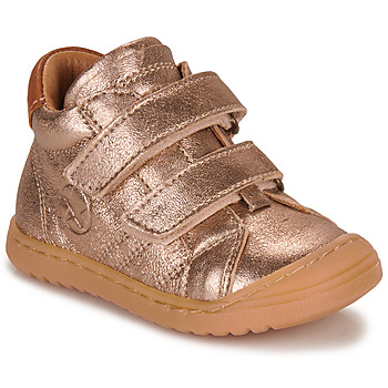 Scarpe Bambina Sneakers alte Bisgaard THOR V Rosa / Oro