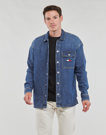 Abbigliamento Uomo Camicie maniche lunghe Tommy Jeans TJM CLASSIC DENIM OVERSHIRT Blu
