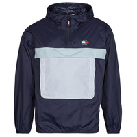 Abbigliamento Uomo giacca a vento Tommy Jeans TJM CLBK PCKABLE TECH CHICAGO Marine / Bianco