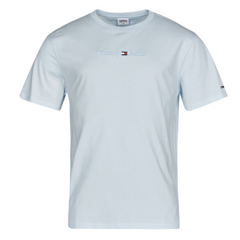 Abbigliamento Uomo T-shirt maniche corte Tommy Jeans TJM CLSC SMALL TEXT TEE Blu / Cielo