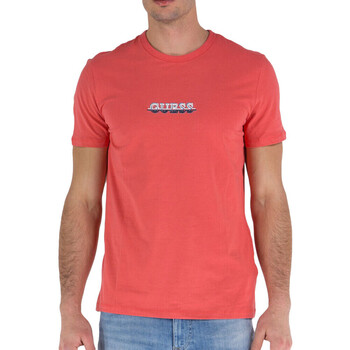 Abbigliamento Uomo T-shirt maniche corte Guess G-M3RI11J1314 Rosso
