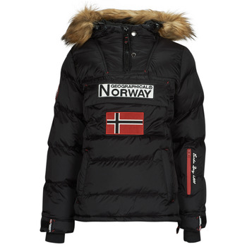 Abbigliamento Donna Piumini Geographical Norway BELANCOLIE Nero