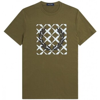 Abbigliamento Uomo T-shirt & Polo Fred Perry - SHIRT MAXI LOGO Verde