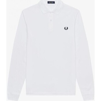 Abbigliamento Uomo T-shirt & Polo Fred Perry -POLO  MANICHE LUNGHE Bianco