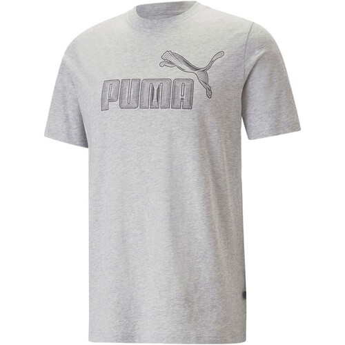 Abbigliamento Uomo T-shirt maniche corte Puma  Grigio