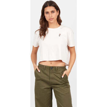 Abbigliamento Donna T-shirt maniche corte Volcom Camiseta Chica  Enternet Tee Ash Bianco