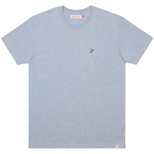 Abbigliamento Uomo T-shirt & Polo Revolution Regular T-Shirt 1308 RUN - Light Blue Blu