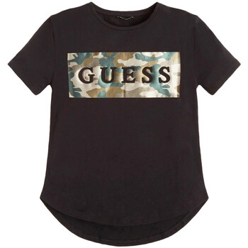 Abbigliamento Bambina T-shirt & Polo Guess G-J1YI26K6YW1 Nero