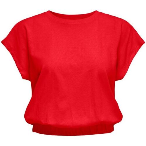Abbigliamento Donna Top / T-shirt senza maniche Only 15252470 MAY LIFE-HIGH RISK Rosso