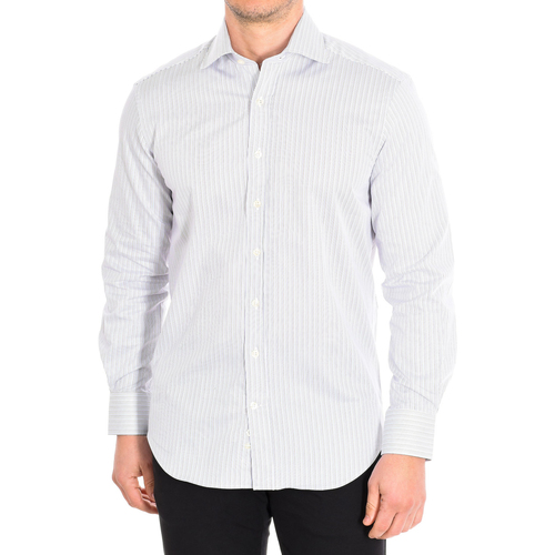 Abbigliamento Uomo Camicie maniche lunghe CafÃ© Coton CHAMOIS13-33LS Bianco