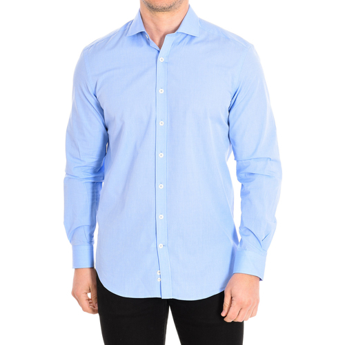 Abbigliamento Uomo Camicie maniche lunghe CafÃ© Coton FILAFIL03-33LS Blu