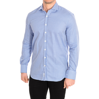 Abbigliamento Uomo Camicie maniche lunghe CafÃ© Coton NAIRN3-55DC Blu