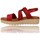 Scarpe Donna Sandali Suave Sandalias de Verano para Mujer con Cuña  Modelo 5105 Rosso