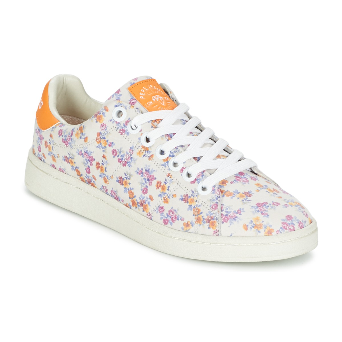 Scarpe Donna Sneakers basse Pepe jeans CLUB FLOWERS Bianco
