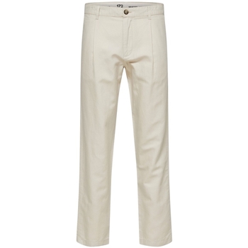 Abbigliamento Uomo Pantaloni Selected Slimtape-Jones - Oatmeal Beige