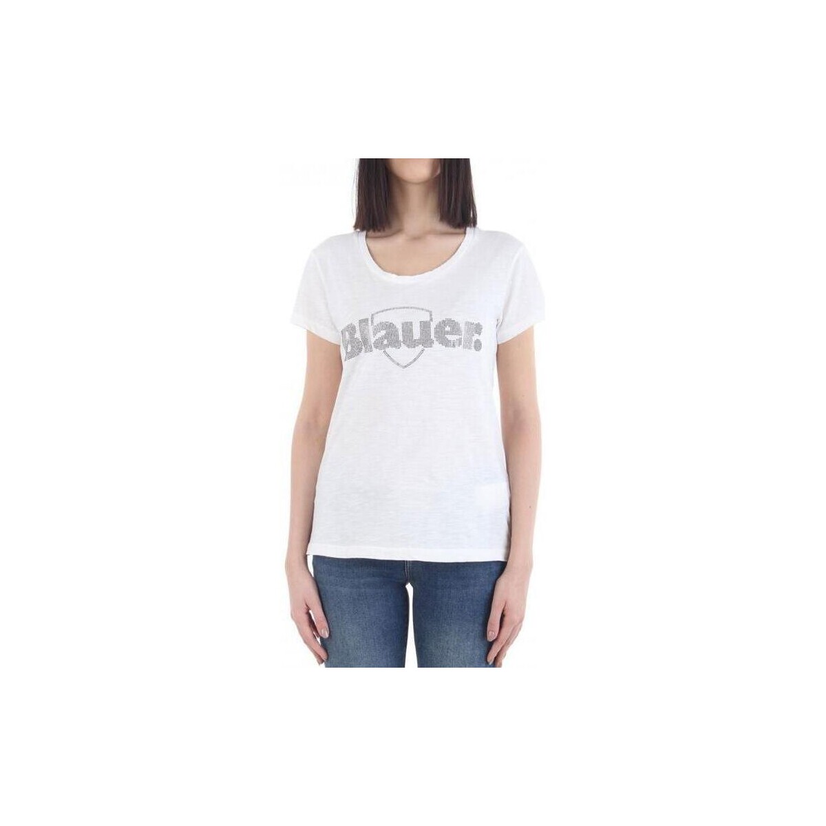 Abbigliamento Donna T-shirt maniche corte Blauer  Bianco